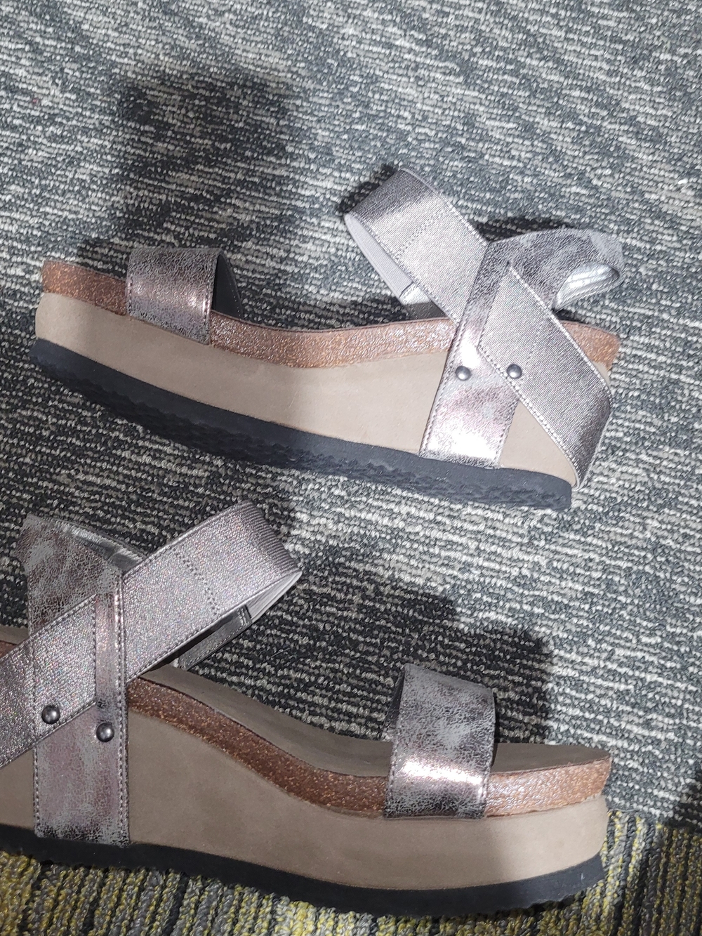 Hocus Pocus Jenny Metallic Platform Sandals